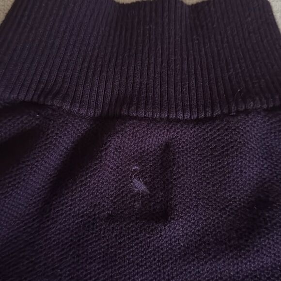 Tailorbyrd Mens Luxe 1/4 Zip Mock Neck Pullover  Burgundy Sweater. Size Large. - Picture 5 of 8